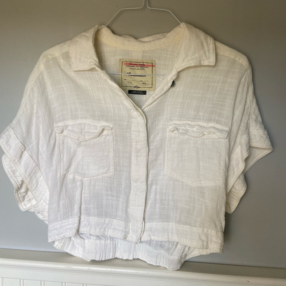 Cropped T Shirt - White!